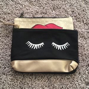 Ipsy clutch bundle (set of two zippered bags)